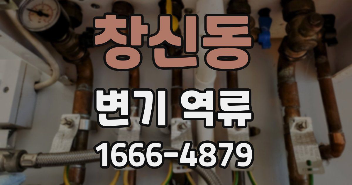 창신동 변기 역류