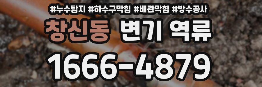창신동 변기 역류