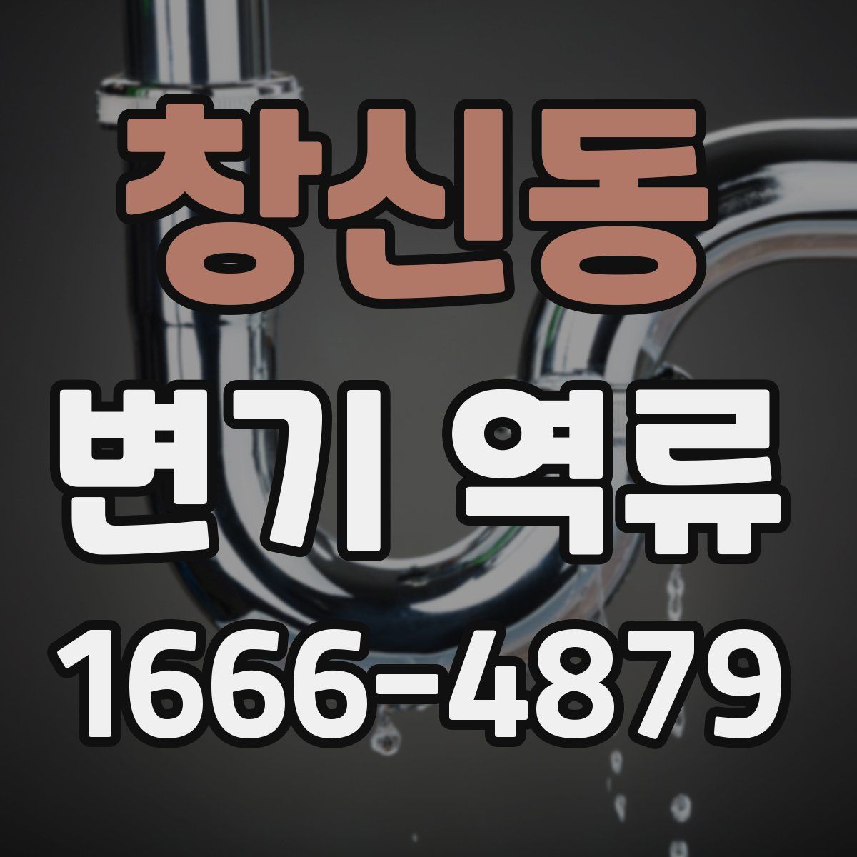 창신동 변기 역류