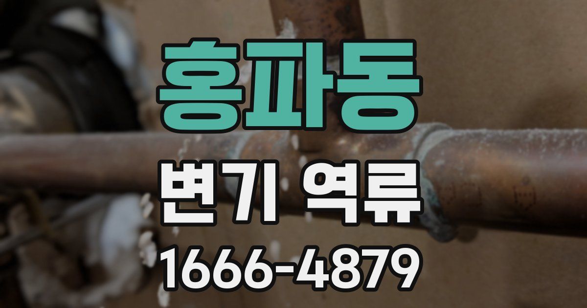 홍파동 변기 역류
