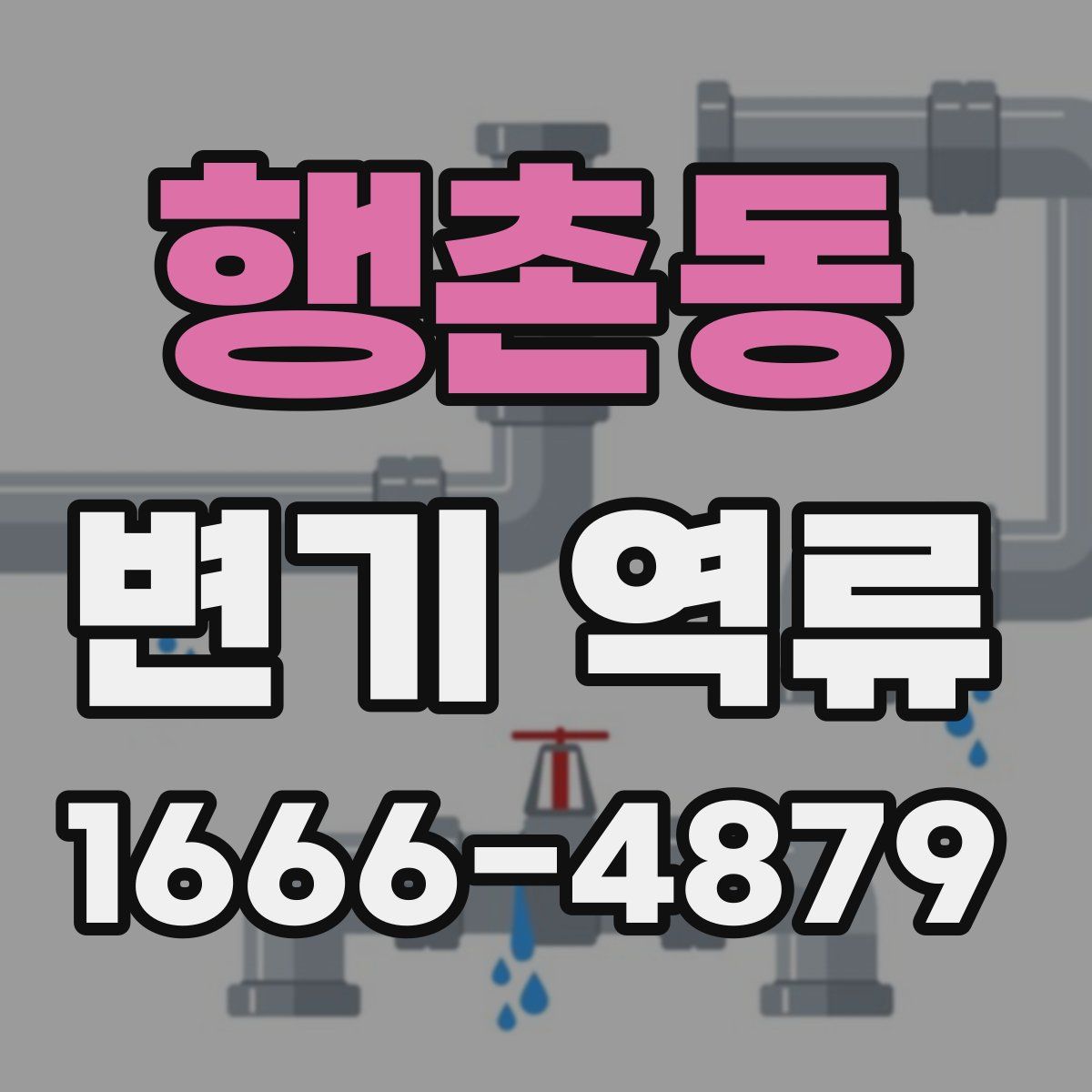 행촌동 변기 역류