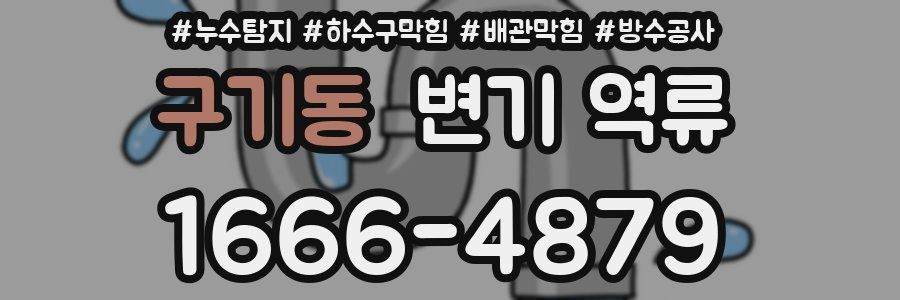 구기동 변기 역류