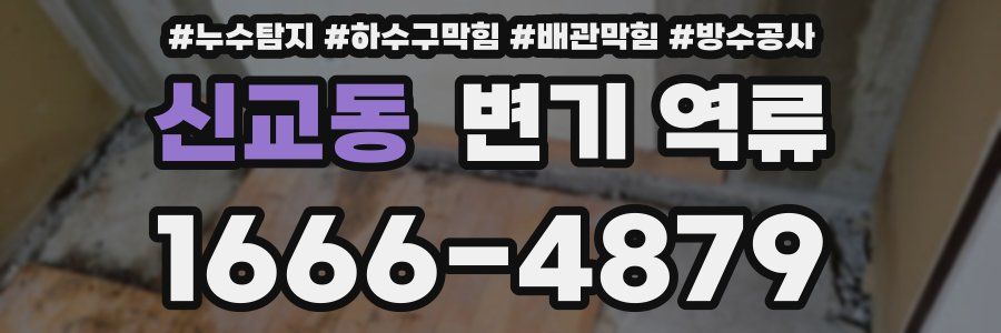 신교동 변기 역류