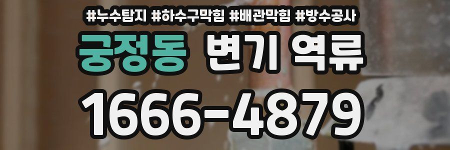 궁정동 변기 역류