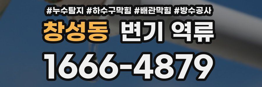 창성동 변기 역류