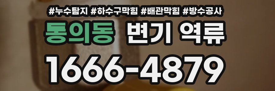 통의동 변기 역류