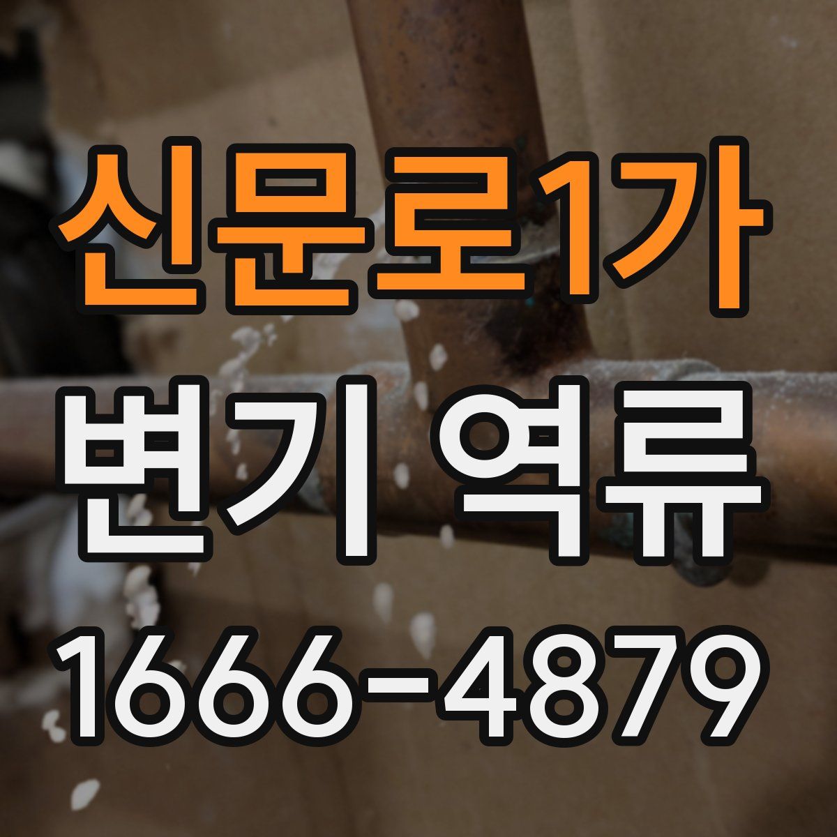 신문로1가 변기 역류