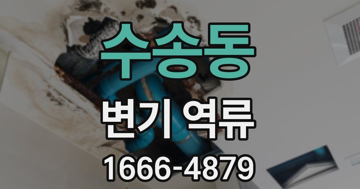 수송동 변기 역류