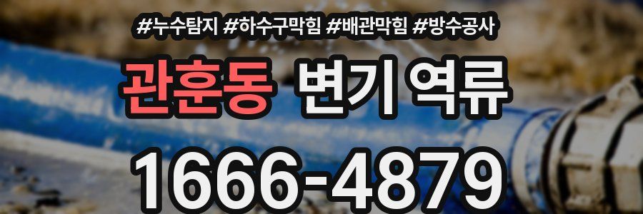 관훈동 변기 역류