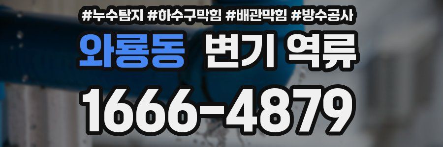 와룡동 변기 역류