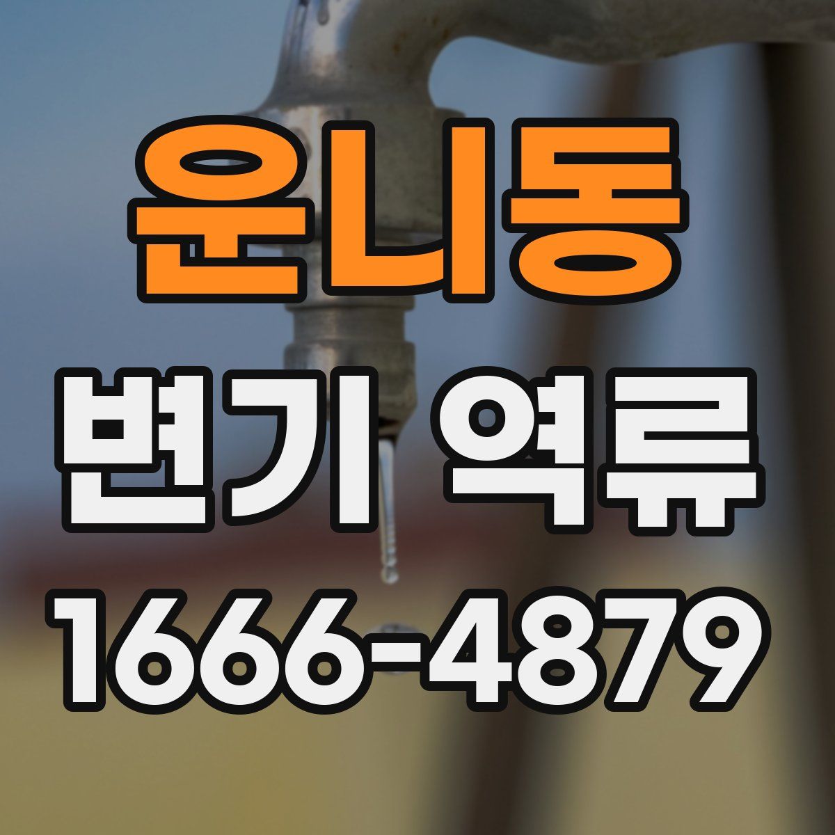 운니동 변기 역류
