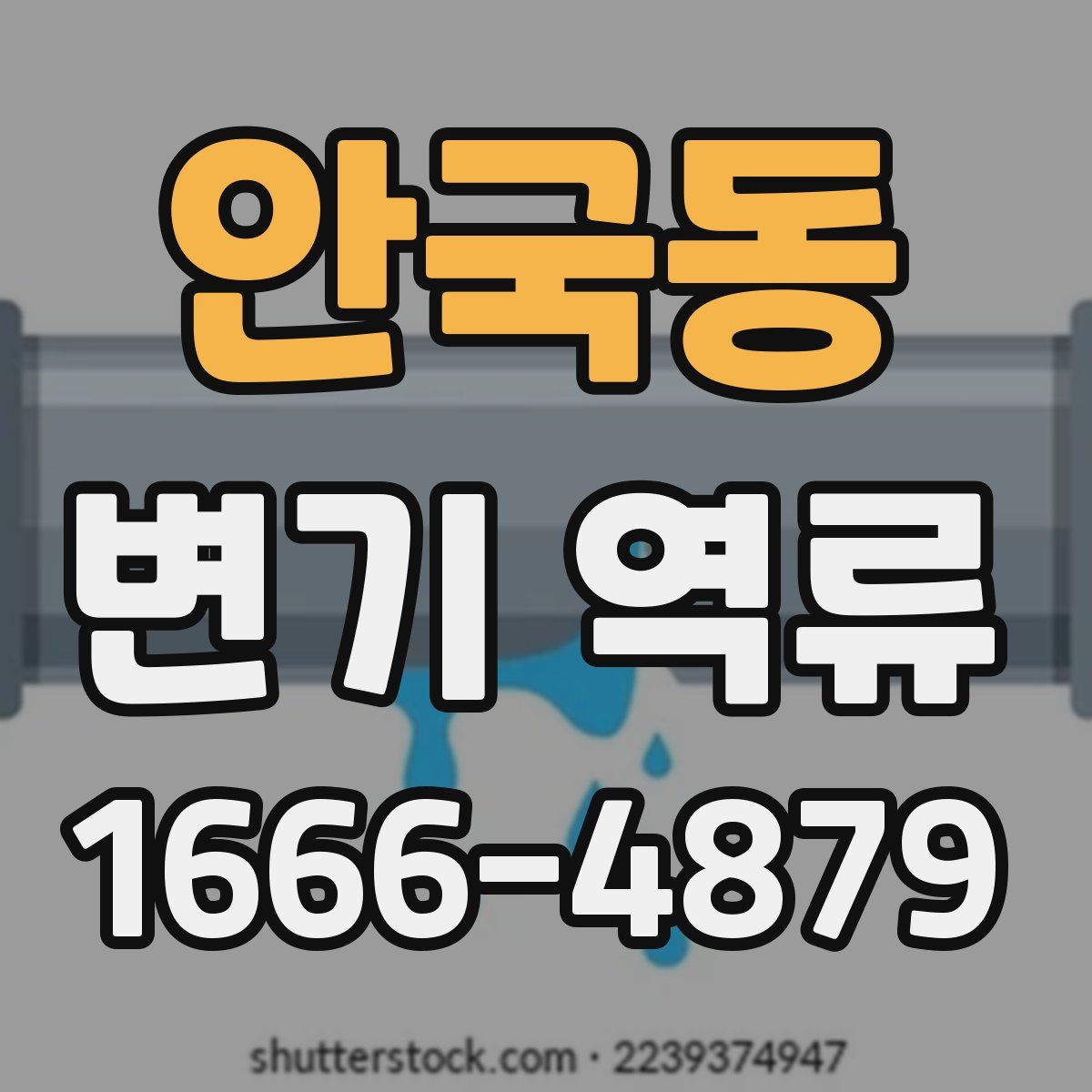 안국동 변기 역류