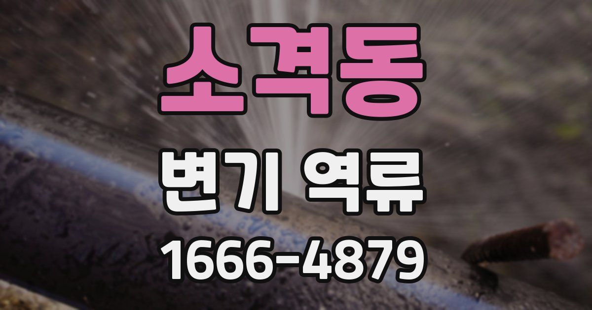 소격동 변기 역류