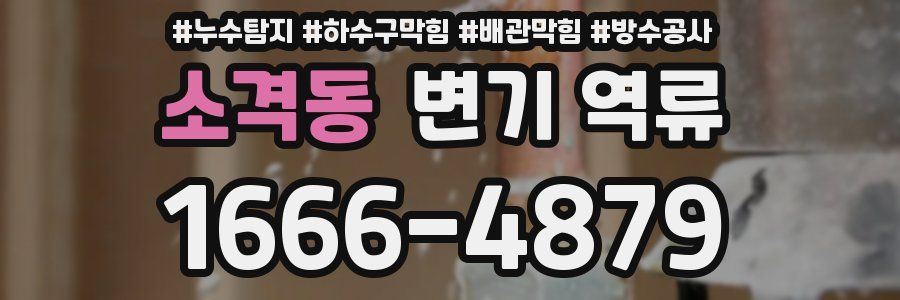 소격동 변기 역류