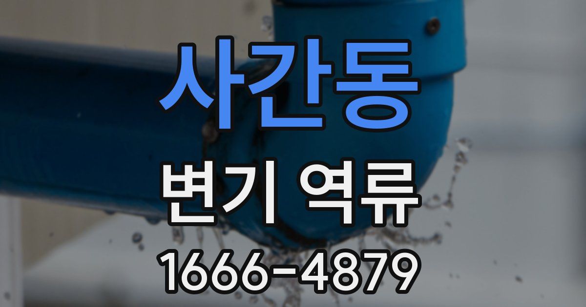 사간동 변기 역류