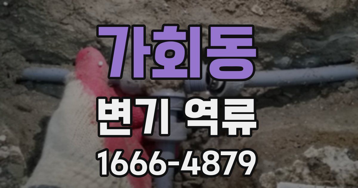 가회동 변기 역류