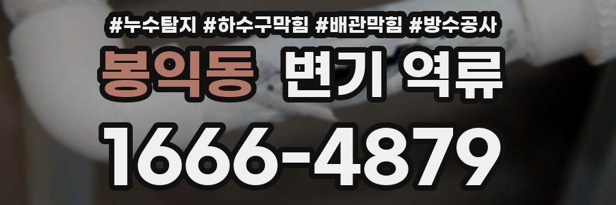 봉익동 변기 역류
