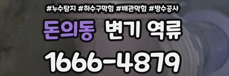 돈의동 변기 역류