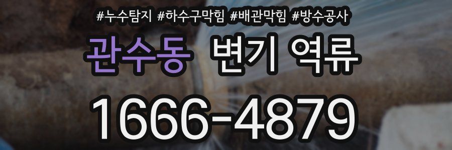 관수동 변기 역류