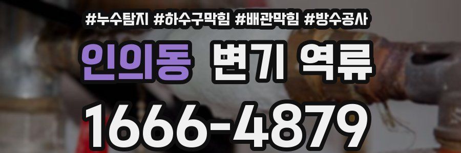 인의동 변기 역류