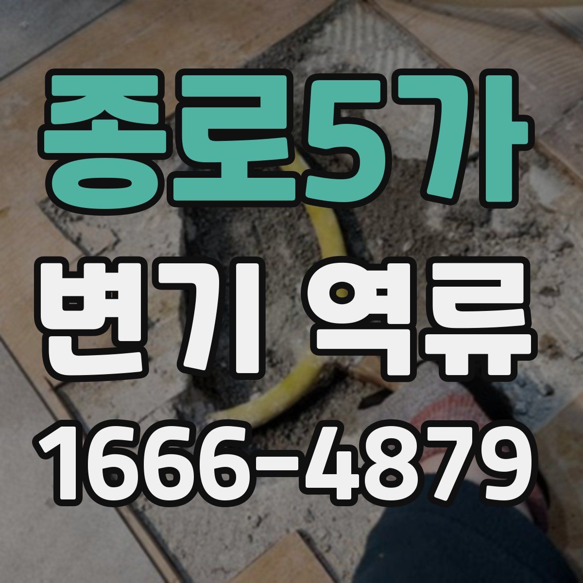 종로5가 변기 역류