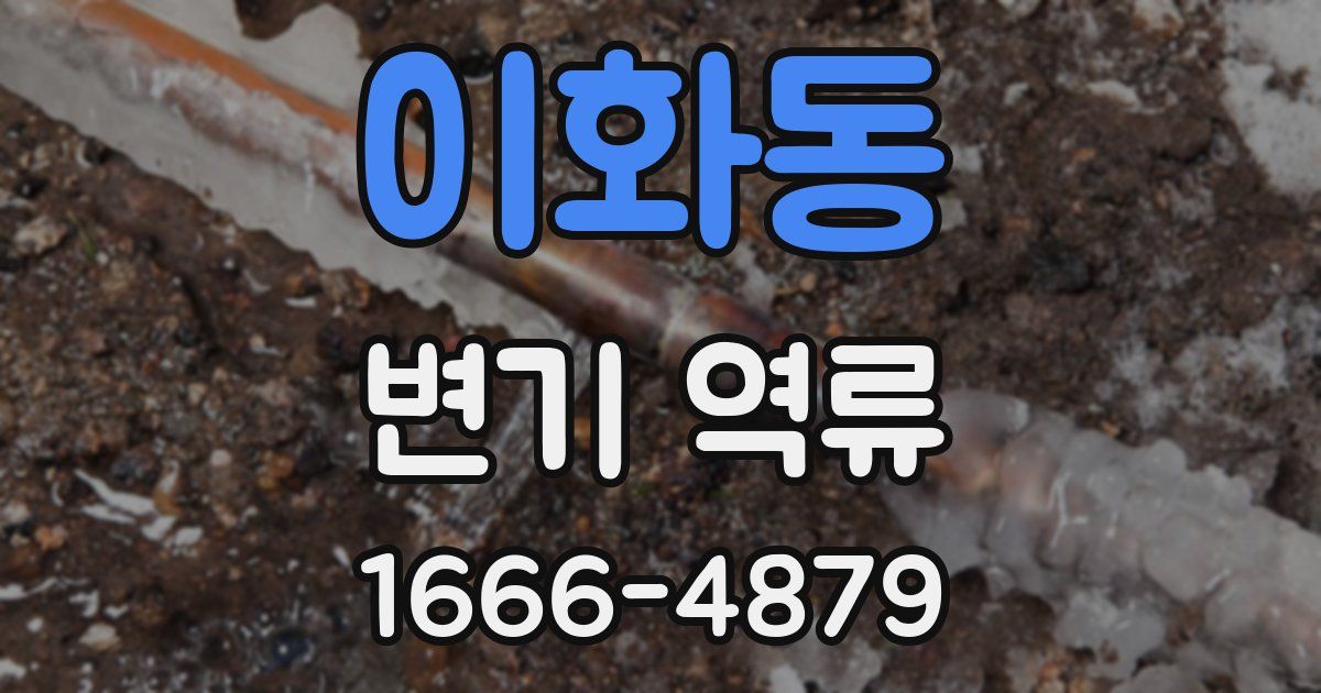 이화동 변기 역류