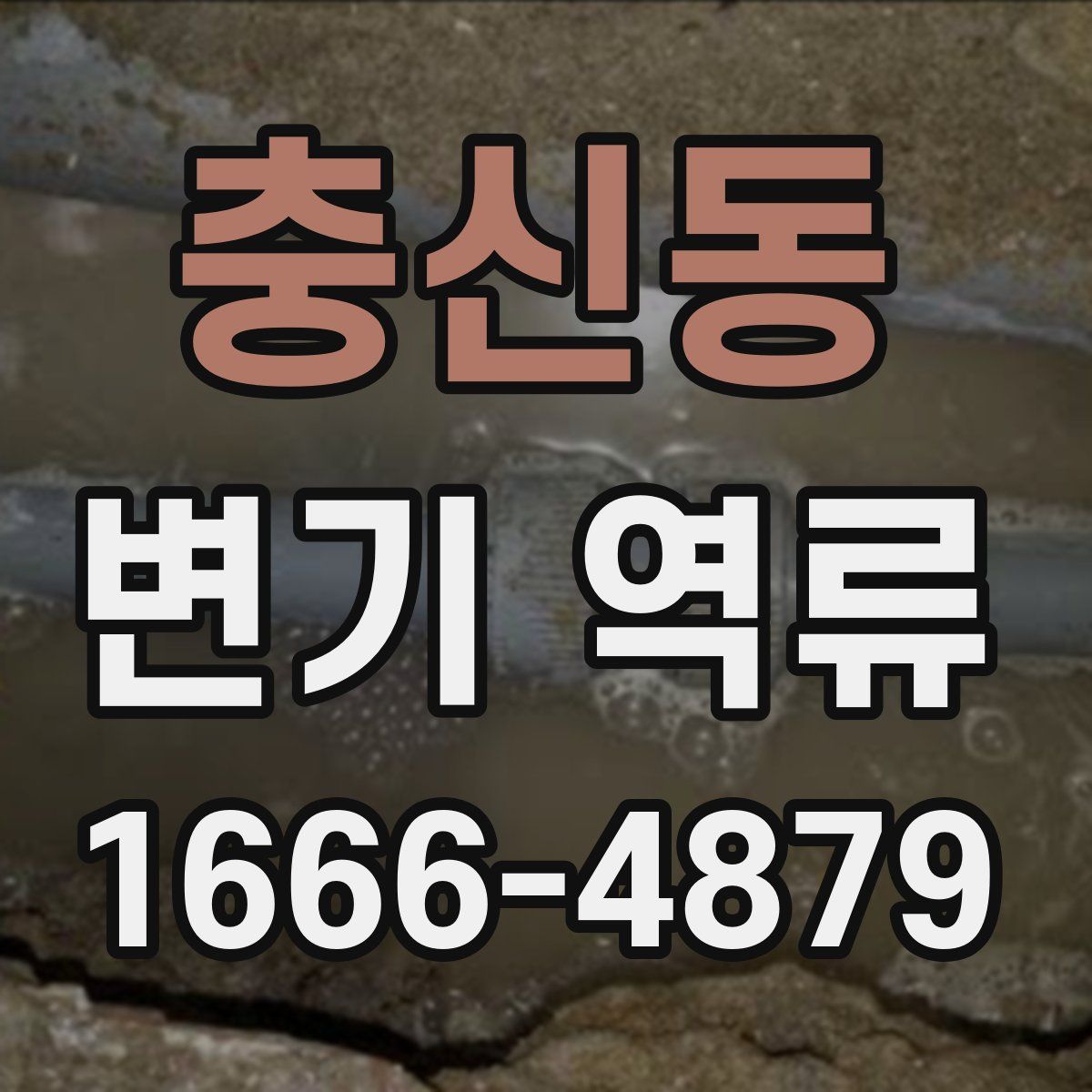 충신동 변기 역류