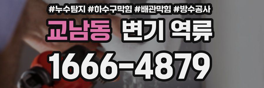 교남동 변기 역류