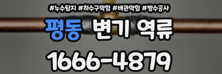 평동 변기 역류
