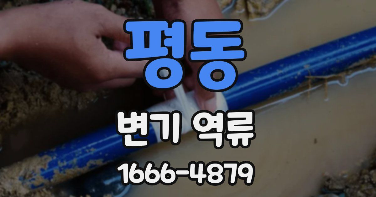 평동 변기 역류