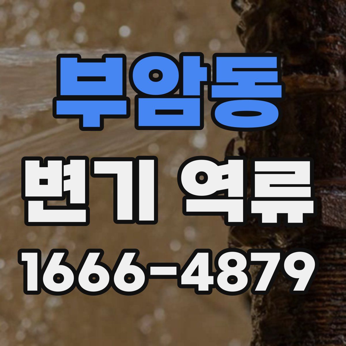 부암동 변기 역류
