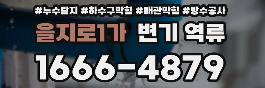 을지로1가 변기 역류