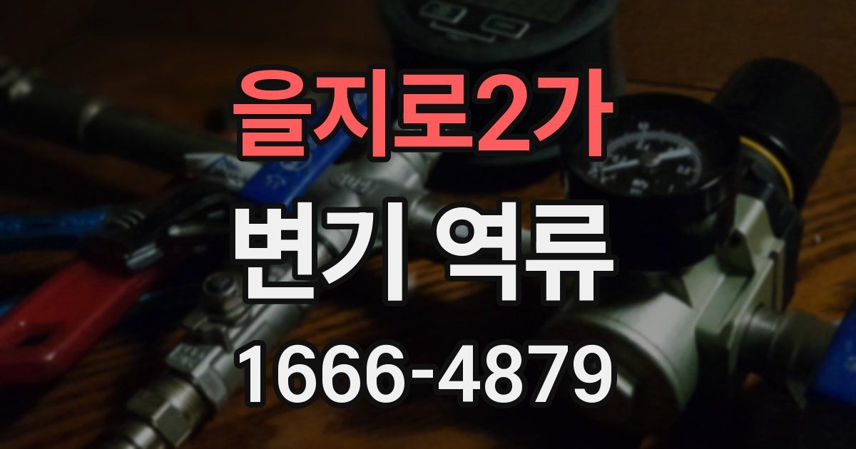 을지로2가 변기 역류
