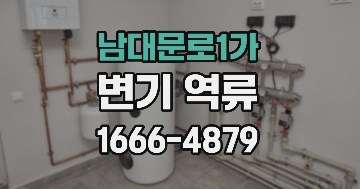 남대문로1가 변기 역류