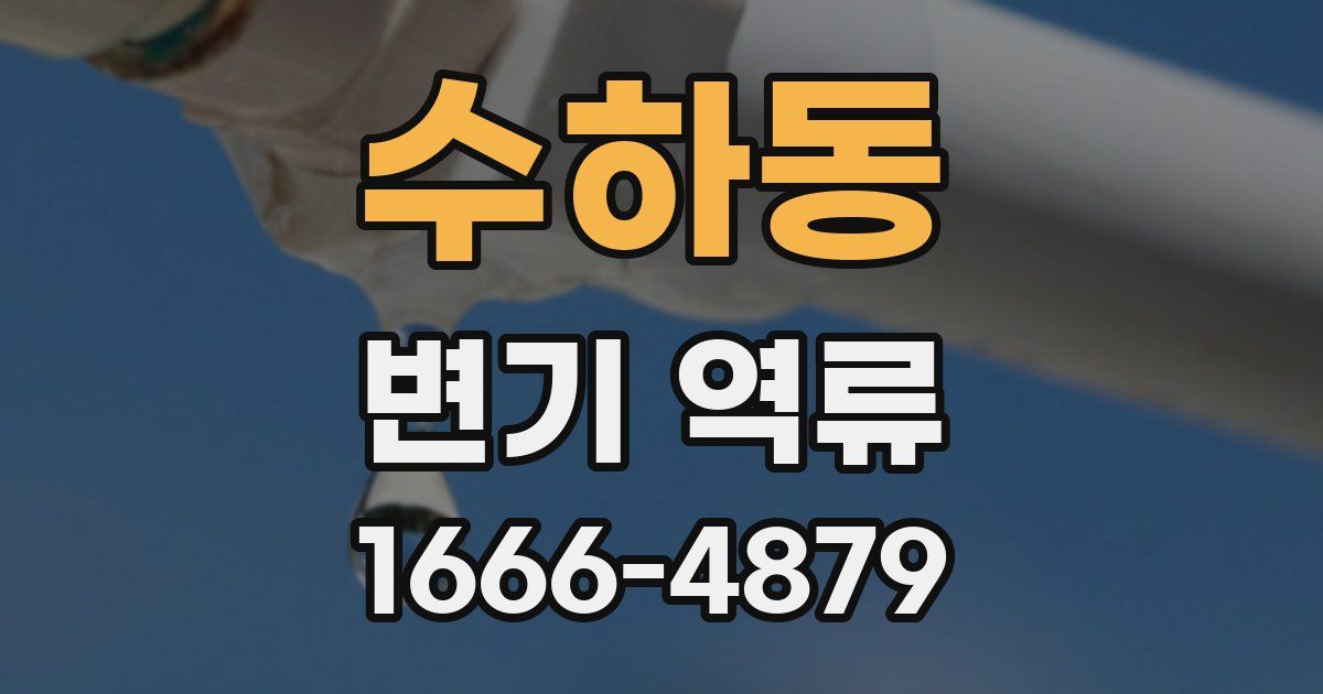 수하동 변기 역류