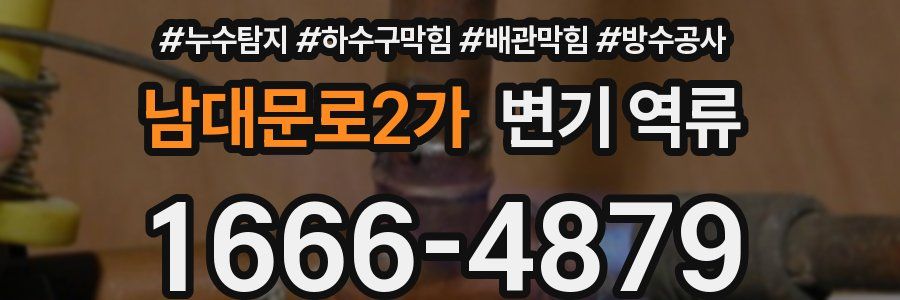 남대문로2가 변기 역류