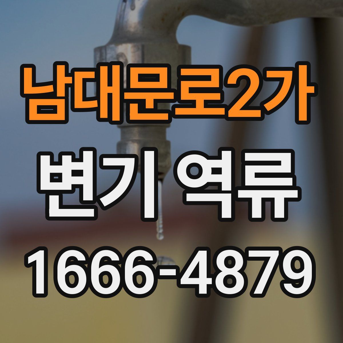 남대문로2가 변기 역류