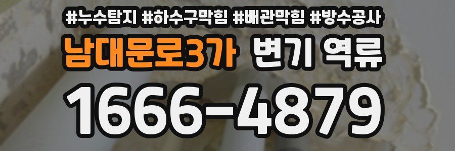 남대문로3가 변기 역류