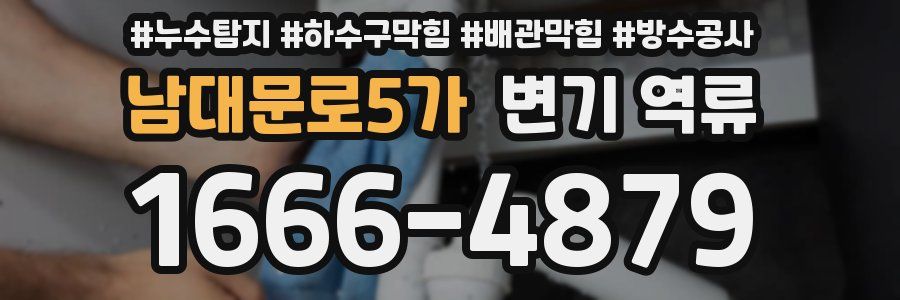 남대문로5가 변기 역류
