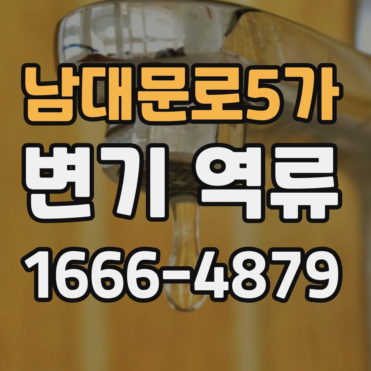 남대문로5가 변기 역류