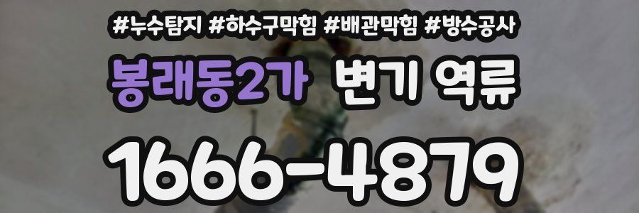 봉래동2가 변기 역류