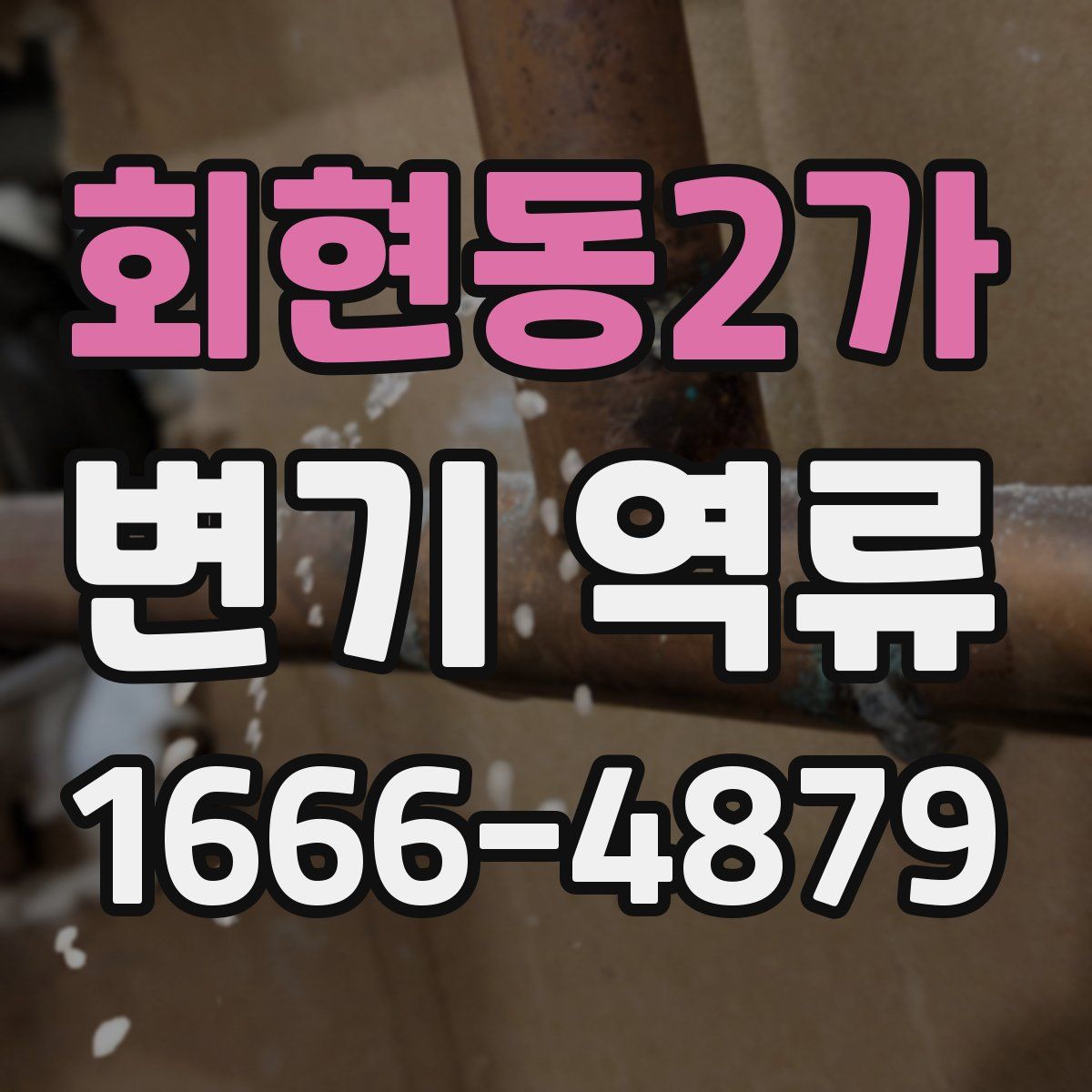 회현동2가 변기 역류