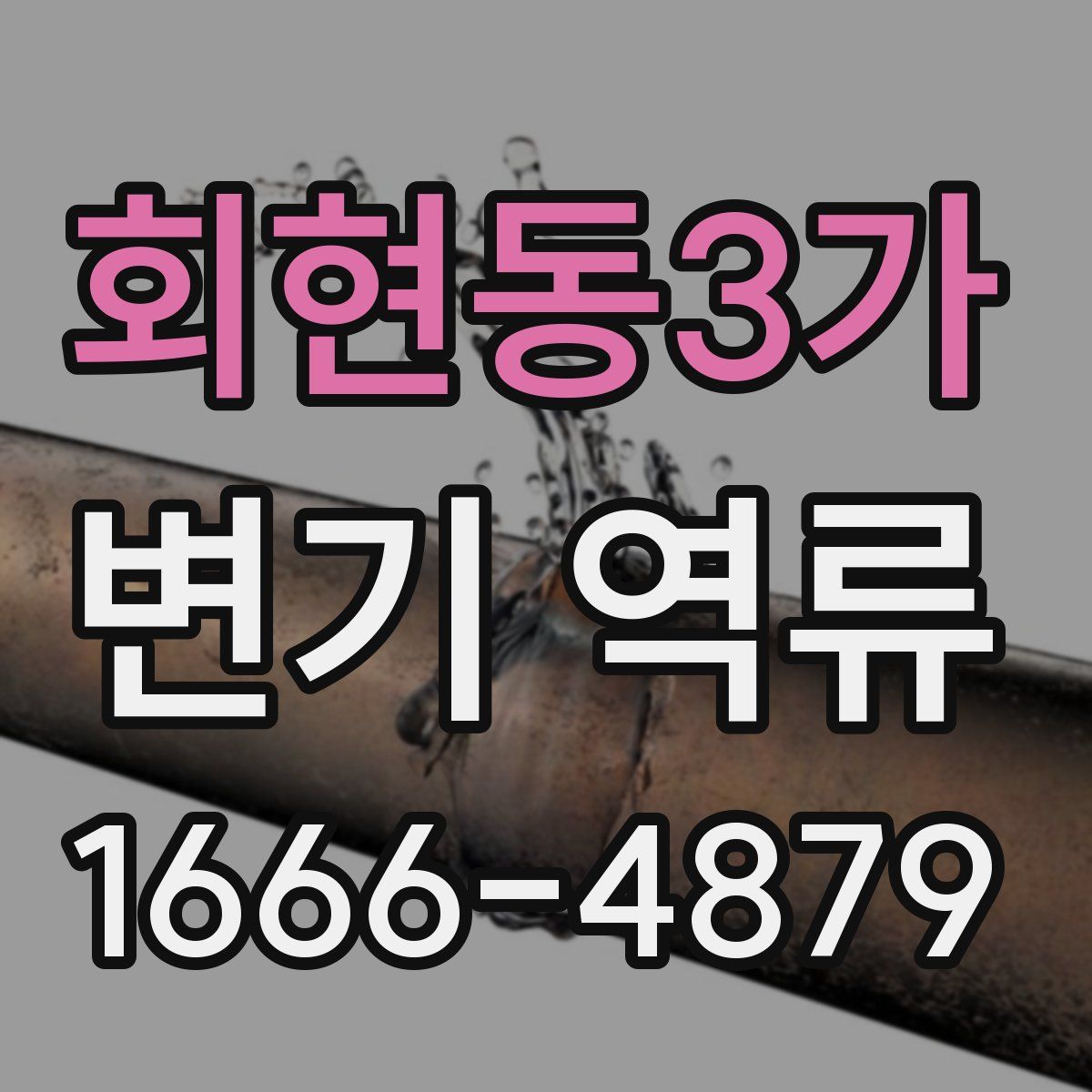 회현동3가 변기 역류