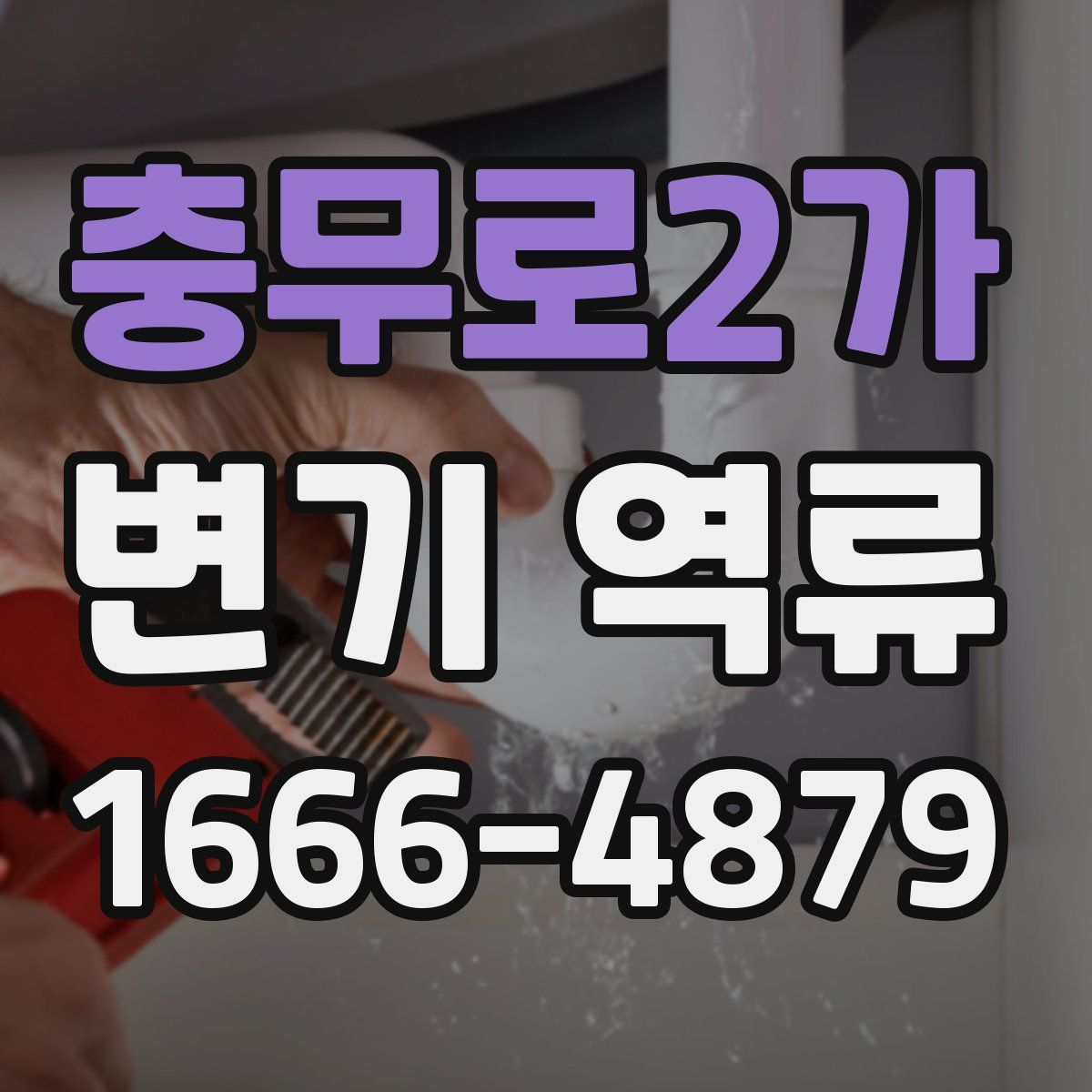 충무로2가 변기 역류