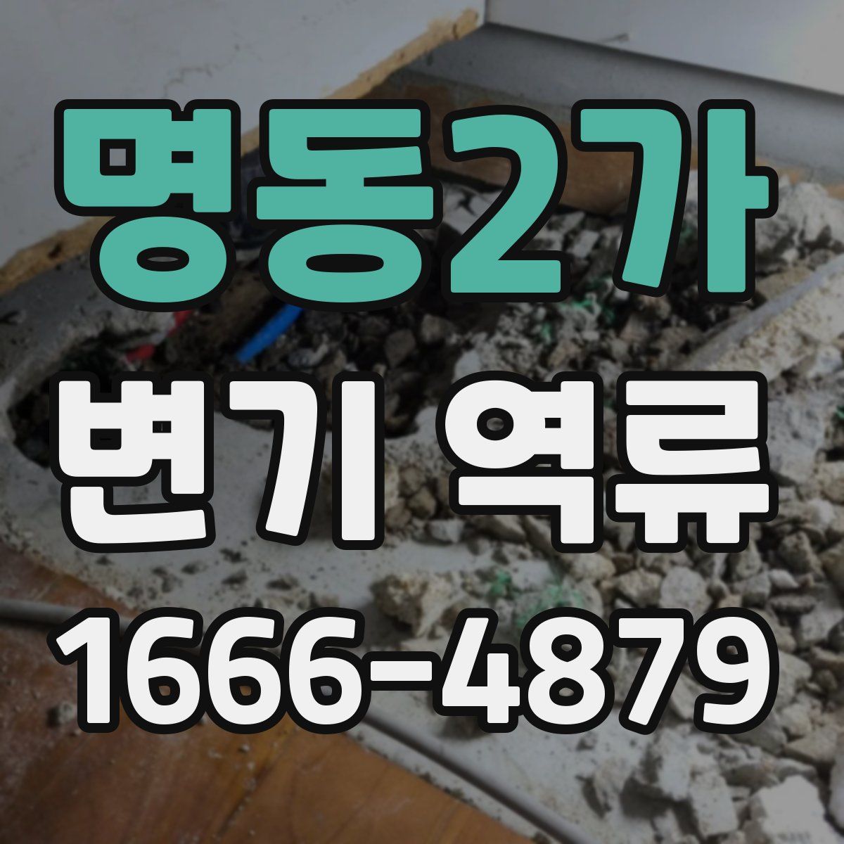 명동2가 변기 역류