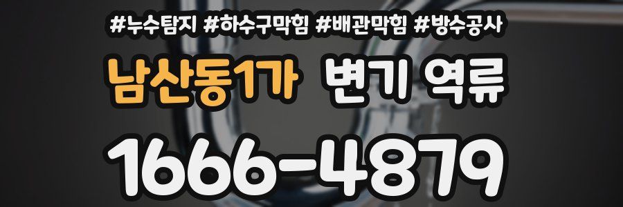 남산동1가 변기 역류
