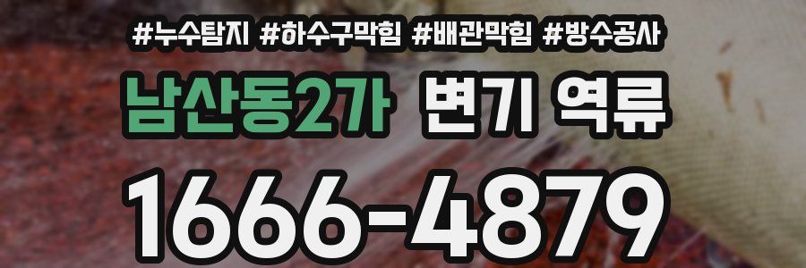 남산동2가 변기 역류