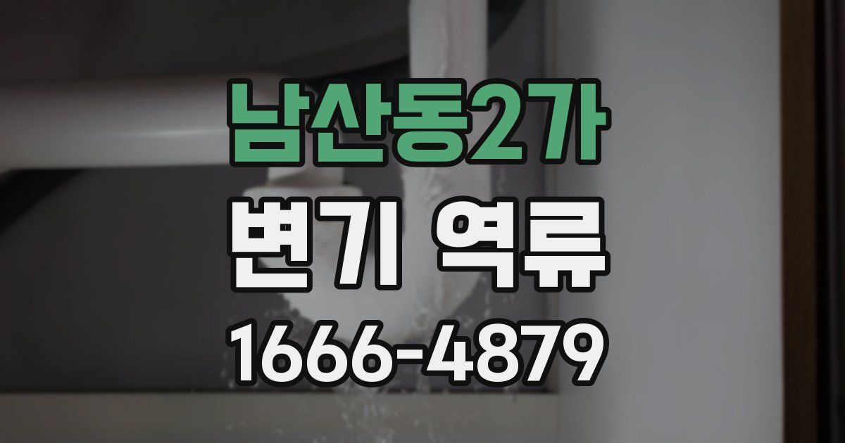 남산동2가 변기 역류