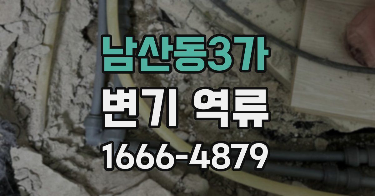 남산동3가 변기 역류