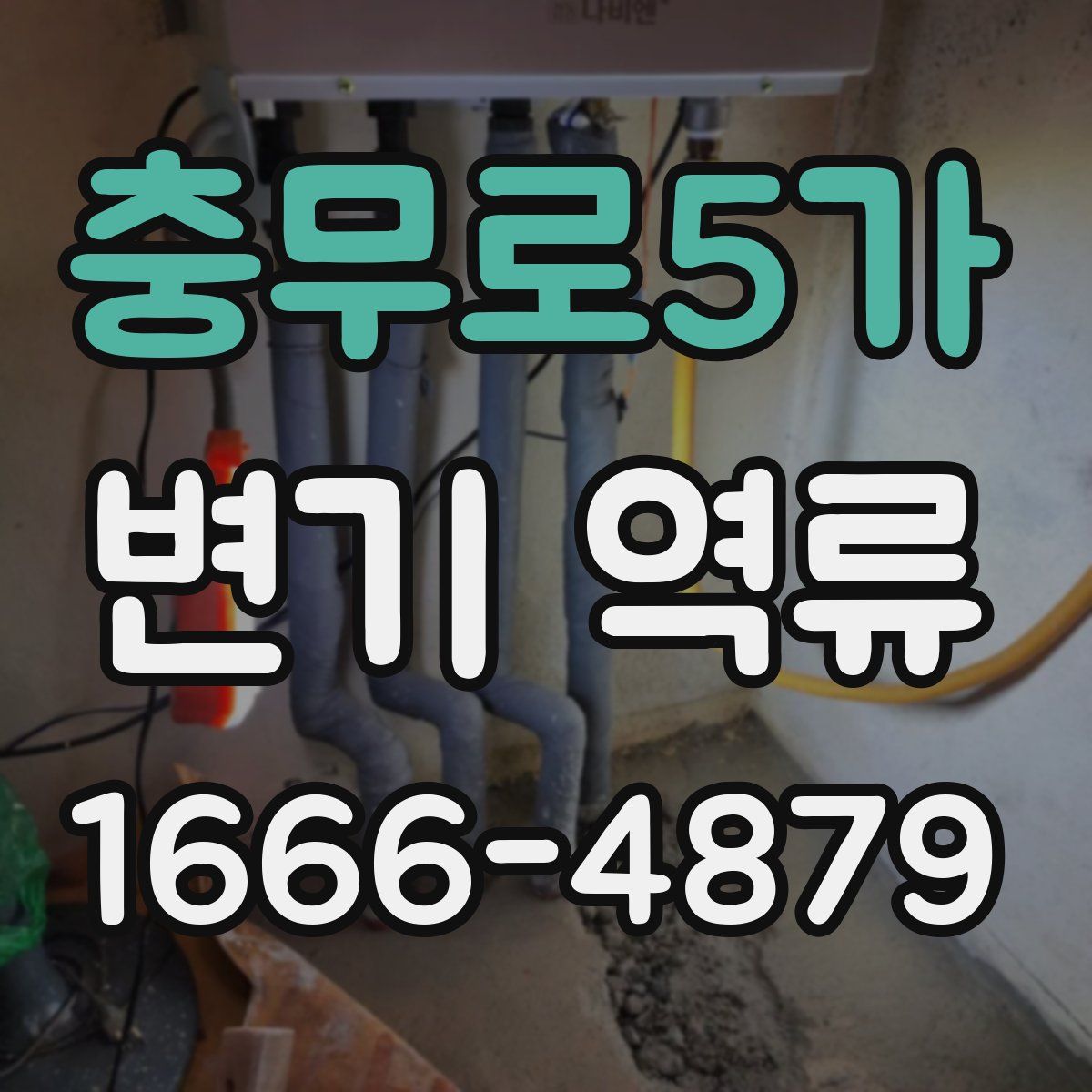 충무로5가 변기 역류